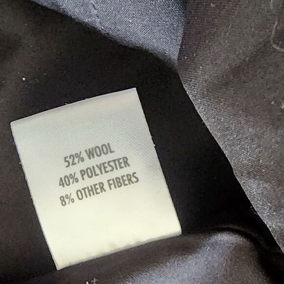 Jos. A. Bank Gray Double-Breasted Peacoat New With Tags Wool Blend - Picture 8 of 11